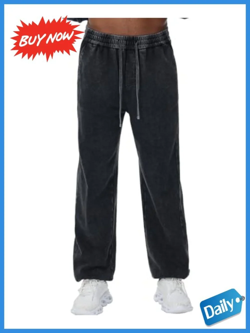 Men's Heavyweight Cotton Sweatpants Joggers Athletic